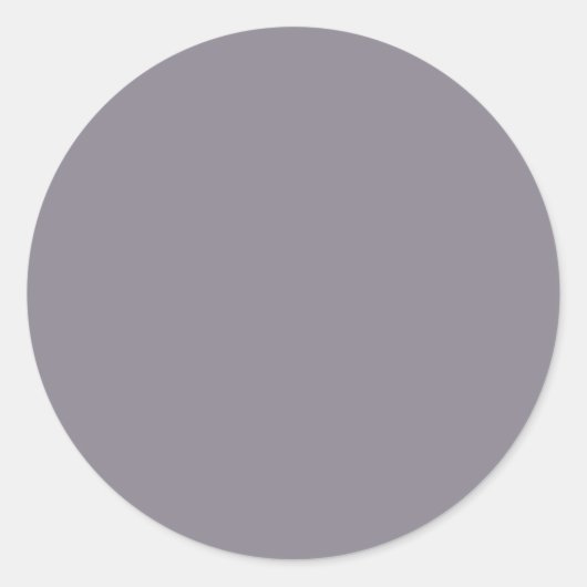 Sticker rond gris-bleu-pourpre classique (Devant)