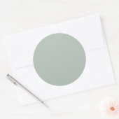Sticker Rond gris cendré (couleur solide) (Enveloppe)