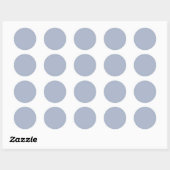 Sticker Rond gris cyan-bleu/gris cobalt (couleur solide) (Feuille)