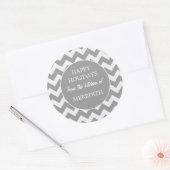 Sticker Rond Gris De La Cuisine De Cuisson (Enveloppe)