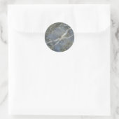 Sticker Rond Gris de pierre de marbre (Sac)