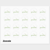 Sticker Rond Gris Fed (Feuille)