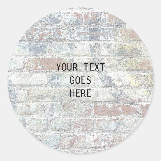 Sticker Rond Gris Mur Design Arrière - plan Plat Lisible Modern (Devant)