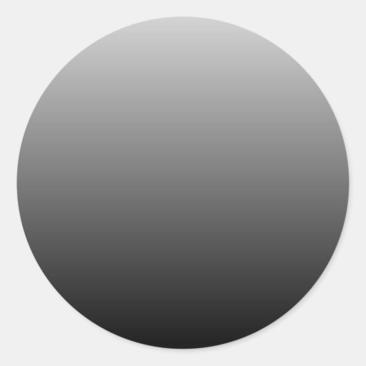 Sticker Rond Gris noir Gradient blanc (Devant)