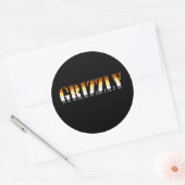 STICKER ROND GRIZZEN (Enveloppe)