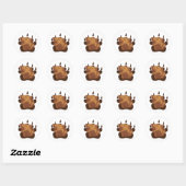 Sticker Rond Grizzle (Feuille)
