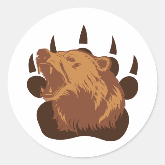 Sticker Rond Grizzle (Devant)