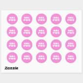 STICKER ROND GRL PWR - (Feuille)