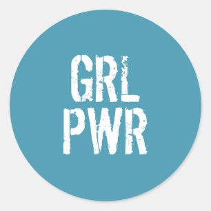 STICKER ROND GRL PWR -