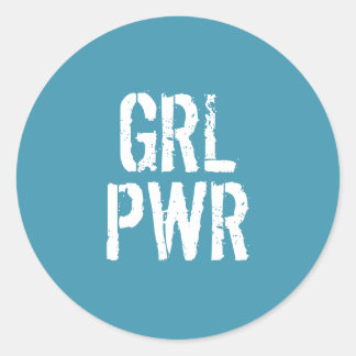 STICKER ROND GRL PWR -