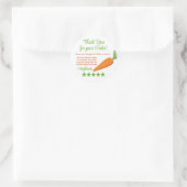 Sticker Rond Grocery Delivery Service Thank You Review Stars (Sac)