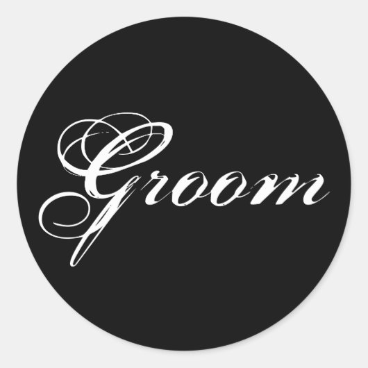Sticker Rond Groom (Devant)