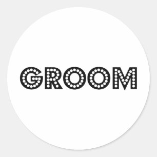 Sticker Rond Groom