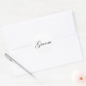 Sticker Rond Groom (Enveloppe)