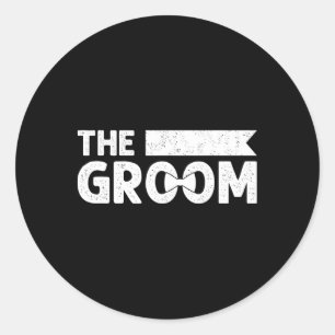 Sticker Rond Groomsmen Mariage Te