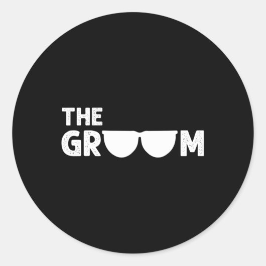 Sticker Rond Groomsmen Mariage Te (Devant)