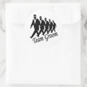 Sticker Rond Groomsmen Team Groom (Sac)