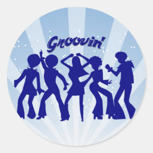 Sticker Rond Groovin'