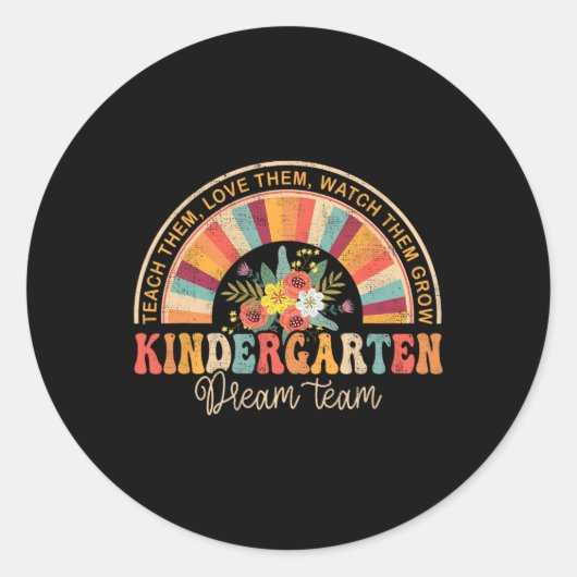 Sticker Rond Groovy Kindergarten (Devant)