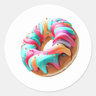 Sticker Rond Gros beignets