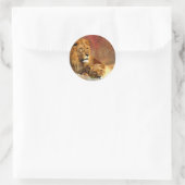 Sticker Rond Gros Chats - 6 (Sac)