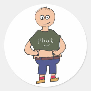 Sticker Rond Gros gars 2