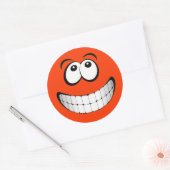 Sticker Rond Gros Gris orange (Enveloppe)