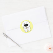 Sticker Rond Gros Nez Great Pyrenees (Enveloppe)