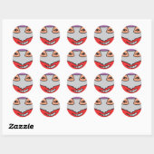Sticker Rond Gros plan de Candy-Fo Clupkitz (Feuille)