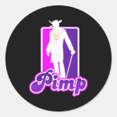 Sticker Rond Gros Puce (Devant)