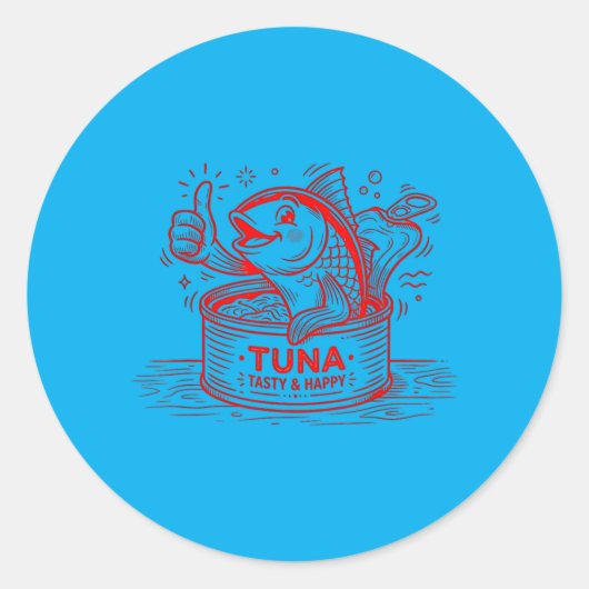Sticker Rond Gros Thon (Devant)