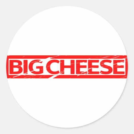 Sticker Rond Gros timbre au fromage (Devant)