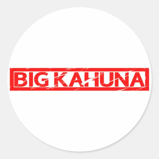 Sticker Rond Gros Timbre Kahuna (Devant)