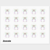 Sticker Rond Grosse Fée Blanc Mouton (Feuille)