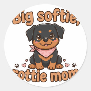 Sticker Rond Grosse Sensible — Maman Rottie