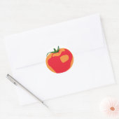 Sticker Rond Grosse tomate rouge (Enveloppe)