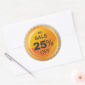 Sticker Rond Grosse vente 25 pour cent de prix de l'autocollant (Enveloppe)