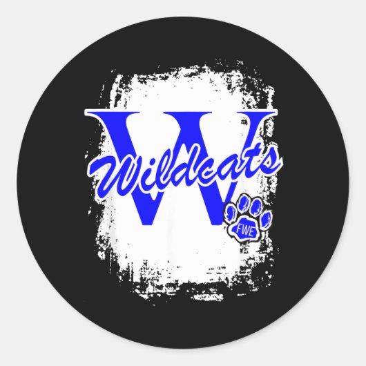 Sticker Rond Grosse victoire des Wildcats (Devant)