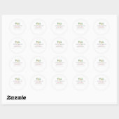 Sticker Rond Grossesse Plante de cactus aquarelle (Feuille)