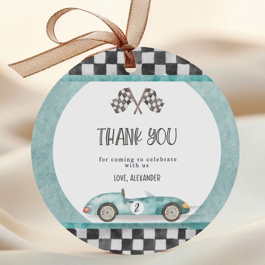 Sticker Rond Grossissant Deux Rapides 2e Anniversaire