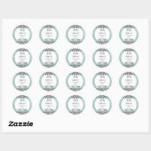 Sticker Rond Grossissant Deux Rapides 2e Anniversaire (Feuille)