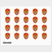Sticker Rond Groupe Alfa russe (Feuille)