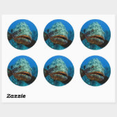 Sticker Rond Groupe de Atlantic (Feuille)