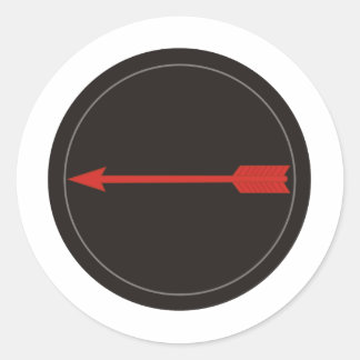Sticker Rond Groupe de guerre asymétrique
