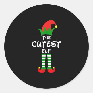 Sticker Rond Groupe de jumelage des Elfes les plus cutest Fun d