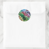 Sticker Rond Groupe de lanternes vertes - Couleur (Sac)