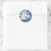 Sticker Rond Groupe de nuages cumulus (Sac)
