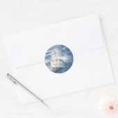 Sticker Rond Groupe de nuages cumulus (Enveloppe)
