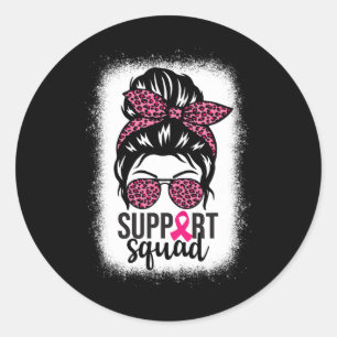 Sticker Rond Groupe de soutien de sensibilisation au cancer du