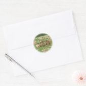 Sticker Rond Groupe du jardin (Enveloppe)